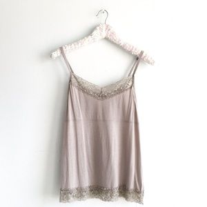 ELLE tan lace camisole